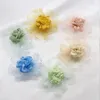 Dekorative Blumen, handgefertigt, Chiffon-Stoff, Brautkleider, Hüte, Schuhe, Dekorationen, Haarschmuck, DIY, 10 Stück pro Charge