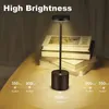 مصباح طاولة LED مصباح قابلة لإعادة شحنه مستودع اللاسلكي مطعم لتناول اللمس الطاولة الليلية للدراسة للدراسة غرفة المعيشة غرفة المعيشة مصباح الفندق