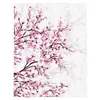 Couverture Fleur De Cerisier Branche De Prunier Rose Blanc Couverture Douce pour Lit Canapé D'été Grand Voyage Jeter Couvre-lit Couverture Tapis Reine R230617