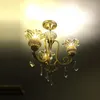 Chandeliers Modern Gold Crystal Chandelier Copper European Led Ceiling Lamp American Bedroom Romantic Master Lighting