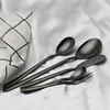 Dinnerware Sets Stainless Steel Flatware Set Include 3 Spoons 1 Forks Butter Knife Durable Cutlery Travel Kitchen Utensils Supplies