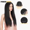 13x4 Synthetic Lace Front Wigs For Black Women Yaki Straight 26 inch Long Brown Blonde Lace Wigs Heat Resistant 230524