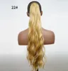 24 inch golvende hoge temperatuur synthetische paardenstaart hair extensions - kies uit een verscheidenheid aan stijlen - verbeter je look direct