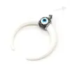 Hanger Kettingen White Crescent Shaped Ox Bone Demon Eye Sieraden Maken Ketting DIY Oorbellen Accessoires Charm Gift 54X55MM