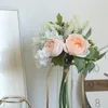 Fleurs décoratives fleur de lavande artificielle pivoine faux bouquet de mariée mariage INS Style tenant hortensia décor à la maison