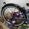 Bike Fender Bicycle Fender C Line A Line for Brompton Folding Bike Fender With Easy Wheels PVC Mudguard Black 230614