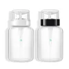 Storage Bottles 2 Pcs Portable 200ml Travel Cosmetics Empty Bottle Nail Art Polish Cleaner Remover Refillable Dispenser Pump Tool