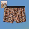 Mutande Seamless Pattern Stampa 3D personalizzata Po Gift Soft Man Underwear Immagine Pantaloni boxer da uomo Mutande confortevoli traspiranti Personalizza 230615