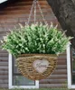 Fleurs séchées Fleurs artificielles flocage en plastique bouquet de lavande fausses plantes maison jardin mariage rênes bouquet photographie intérieure extérieure
