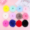 Hair Accessories Winter Elastic Band Pom Soft Faux Fur Women Girls Ponytai Holder Rope Rubber Headwear