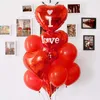 New 1PCS Aluminum Film Balloon Romantic Love Heart Shape Balloon Wedding Party Home Decor Valentine's Day Engagement Party Balloons