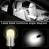 Nuovo 100PCS Car Ba9s Socket H6W T4w 2835 SMD 2 LED Auto Wedge Marker Lights Interior Reading Dome Bulb DC12V Lampade bianche di alta qualità