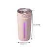 Fuktare 300 ml bil luftfuktare USB laddas för hemmet med färgglad nattljus mute mini aromathe essential diffusor