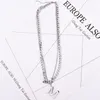 Chaînes 26 lettres pendentif collier mode Hip Hop chemise pull colliers bijoux Punk gothique A à Z nom cadeau Initial