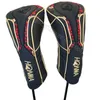 Golf Headcover Black Universal Honma Golf Driver Fairway Woods Irons Putter Headcover Clops عالية الجودة تغطية الشحن المجاني