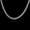 Kedjor 925 Sterling Silver Italian 6mm Diamond Cut Cuban Link Chain Necklace For Men Punk Hiphop Thick Neck smycken SC69