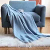 Blankets Inyahome Outdoor Throw Blankets Herringbone Design Chic Soft Woven Throw Blanket with Decorative Fringe Lightweight for Bed R230615