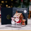 Nouveau 3D Pop Up Cartes De Voeux Avec Enveloppe Nouvel An Cadeaux De Noël Ami Famille Bénédiction Carte Postale Pour Anniversaire Décoration De Noël