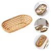 Dinnerware Sets Fork Chopsticks Basket Woven Baskets Daily Use Bread Safe Fruit Dessert Autumn Vines Household Storage Supply