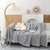 Blanket Knitted Sofa Blanket Throw Bedding Blanket Plane with Tassel Towel Large Sofa Cover for Travel Carpet R230615