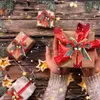 Nya 4st julprydnader Bow Bells Pendant Diy Xmas Tree Bowknot hängande ornament till jul Nytt år 2022navidad dekoration
