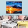 Modern Cityscapes Canvas Art Far and Away Handcrafted Oil Paintings for Contemporary Home Decor