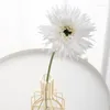 Flores decorativas 3 pçs flor artificial crisântemo casamento girassol colorido pequena margarida seda arranjo de mesa de jantar em casa