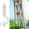 Dekoracje ogrodowe 6 Tubes Wind Chimes Garden Outdoor Living Dekoracja Metalowe wiatrowe wiszące ozdoby kawiarnie