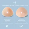 Breast Pad Lervanla Ta Microporous Breattable för kvinnlig kirurgi Special Light Silica Gel Artificial BH utan membran 230614