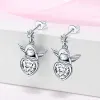 925 silver Fit Pandora Original charms DIY Pendant women Bracelets bead Valentine Day Collection Cupid Heart Earrings