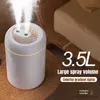 Umidificadores 3.5L Grande Capacidade Home Electric Air Umidificador Spray Bico USB Ultrasonic Névoa Aroma Difusor Essencial