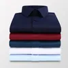 Mens Casual Shirts Plus Size 5XL 6XL 7XL Men Solid Color Business Shirt Fashion Slim White Long Sleeve Male Brand Clothes 230614