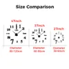 Wanduhren 2D3D Große Wanduhr Reloj de Pared DIY Quarzuhr Acryl Spiegel Aufkleber Horloge Murale Home Decor Uhren Modernes Design 230614