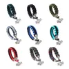 Novo bracelete de paracord colorido popular estilo viking vintage martelo charme pulseiras para homens