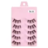 Strumenti per il trucco Half Eey Lashes 5 paia di ciglia finte soffici naturali Manga Lash 3D Faux Mink Soft Winged Eyelash Extension Tool 230614