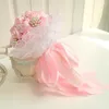 Fleurs décoratives 1 pc/lot Rose Bouquets De Mariage Strass Demoiselle D'honneur Cristal Bouquet De Mariée De Mariage