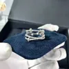 Designer designer designer para mulheres designers de anel de amor simulado diamante diamante branco rosa ouro moda