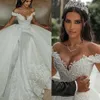 Glamorous Mermaid Wedding Dresses Off the Shoulder Designer Lace Applicants Backless Tulle Court Gown Custom Custom Made Plus Size Bridal Gown Vestidos De Novia