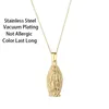 Pendant Necklaces Hip Hop Virgin Mary Stainless Steel For Women Retro Style Lucky Guard Female Neck Chain Jewelry Wholesale