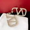Kolczyki projektant kobiet duże luksusowe diamentowe złote stadnin