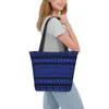 Shopping Bags Ukrainian Embroidery Groceries Print Canvas Shopper Shoulder Tote Bag Big Capacity Boho Bohemian Geometric Handbag