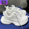 Paris 3xl Låg snörning Sneakers Casual Shoes Triple White Red Black Silver Sail Champagne Designer Mens Womens Luxury Platform Sneaker Transfers 36-44 EUR