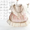 Vêtements pour chiens Lolita Princess Dress Vêtements pour chiens en dentelle pour chiens Vêtements Petit imprimé Mignon Mince Printemps Été Doux Garçon Fille Chihuahua 230614