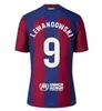 3xl 4xl 23 24 Lewandowski Soccer Jersey Gavi Camiseta de Futbol Pedri Ferran 2023 2024 FC Ansu Fati Raphinha Football Shird Men Kids Sファン