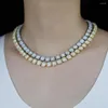 Choker 2023 Ankünfte Mode Shiny Cz Tennis Kette Halskette Charme Hip Hop Für Männer Frauen Schmuck Geschenke