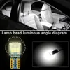 New 100Pcs T10 W5W 194 168 Car Interior Dome Parking Bulb License Plate Light Reading Trunk Clearance Lamp White 12V High Bright New