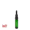 Botellas de pipeta de reactivo líquido de vidrio verde Cuentagotas para ojos Aromaterapia 5 ml-100 ml Aceites esenciales Botellas de perfumes al por mayor libre DHL Odmpr