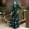 Vestuário étnico Selo Abaya Muçulmano Conjuntos Véu Oriente Médio Vestuário Feminino Traje Árabe Vestido Robe Vestidos Islâmicos