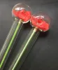 Tuyau de brûleur à mazout en verre 6 pouces Happy Valentine Glass Rose Brûleur à mazout Bongs en verre Plates-formes pétrolières