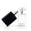 Bottiglie spray per profumo di vetro portatile nero trasparente da 30 ml Contenitori cosmetici vuoti con atomizzatore LX6402 Ccwha